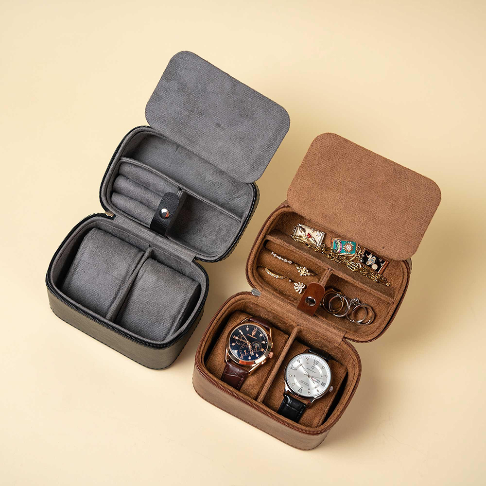 Men'S Grooming Boxes - Personalisierte Uhrenbox für Männer, Reise-Schmucketui, Leder,