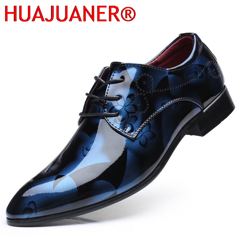 Men'S Grooming Oxford - Büro Männer Kleid Schuhe Floral Muster
