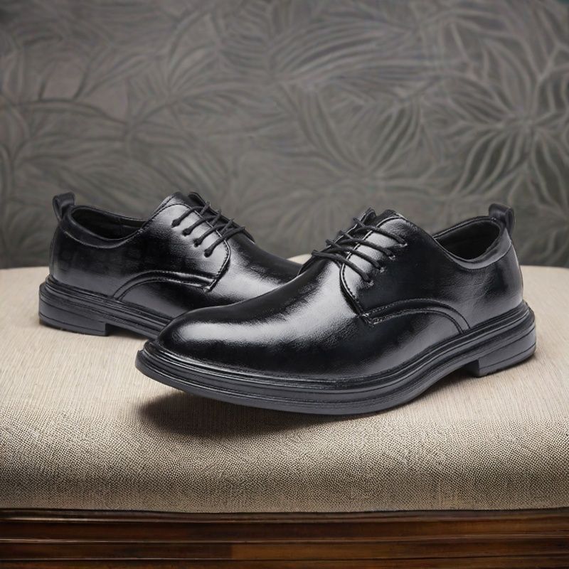 Men'S Grooming Oxford - Herren Britische Brogue Anzugschuhe Schwarze Leder-Oxfords