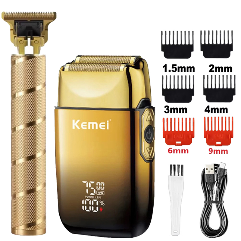 Men'S Grooming Boxes - Kemei KM-TX10 T9 Haarschneider Elektrischer Rasierer