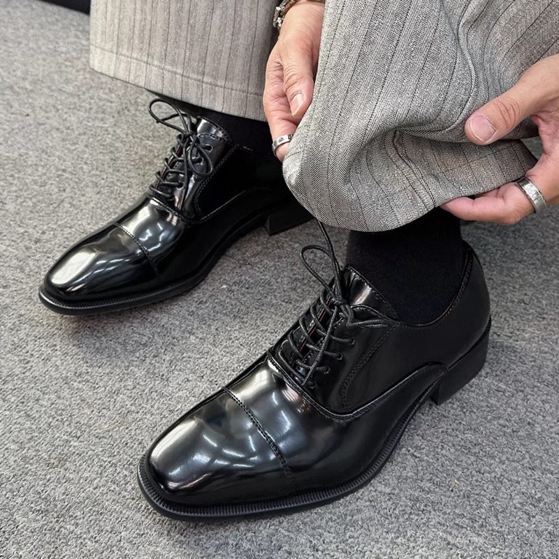 Dreiteilige glänzende Derby-Sc – Men'S Grooming Oxford Bewertung und Preis
