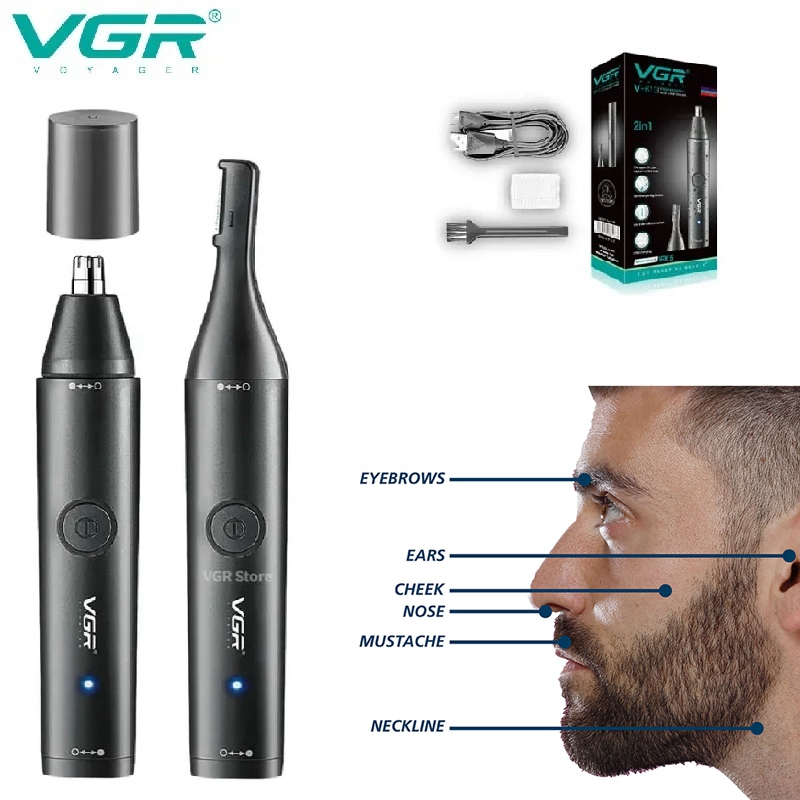 VGR Waschbarer Nasenhaarschnei – Nose Hair Trimmer Bewertung und Preis